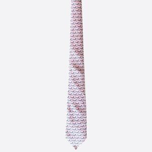 Hermes Pink Animals Silk Tie